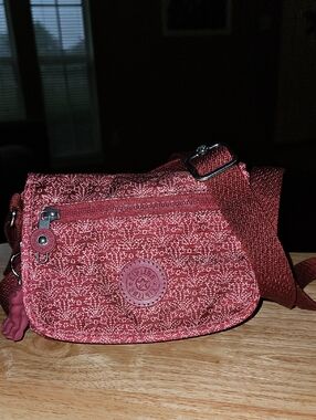 Kipling Dusty Rose Patterned Small Crossbody Bag